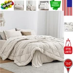 Ultra Soft All-season Queen Comforter Set 7 Pieces In Elegant Off White. Fixed Price $105.99.