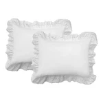 Fresh Ideas Ruffled Bed Pillow Shams With Standard (2-PACK), White. Fixed Price $27.11.