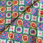 Geometric Quilt Star Fabric Cotton Print David Textiles 30X44. Fixed Price $10.50.