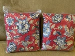 Pottery Barn Scarlett Quilted Reversible Set Of 2 Standard Shams Red. Fixed Price $74.95.