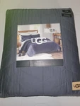 Ugg Dawn Twin Quilt Set Ocean (dark Gray) 100% Cotton Nwt. Fixed Price $40.00.