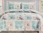 3-PC Vista Home Lighthouse Nautical Printed Quilt Set King Size (108" X 90"). Fixed Price $45.00.