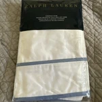 Ralph Lauren Spencer Border Sateen Euro Sham Cornflower Blue/white Nip. Fixed Price $39.72.