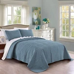 Quilt Set King/california Ash Blue Oversized Bedspread -.... Fixed Price $49.54.