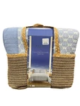 Calypso, King, Reversible, Cotton Quilt, Blue/white. Fixed Price $43.99.