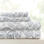 Linen Market 4 Piece King Sheet Set Breathable, Double-brushed Patterned. Fixed Price $30.99.