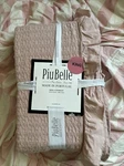 Piu Belle King Coverlet Portugal Peach Pink Ruffle Edge 104 X94 Nwt Cottage. Fixed Price $90.00.