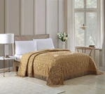Beatrice Home Fashions Medallion Chenille Bedspread, Queen, Gold. Fixed Price $76.95.