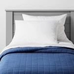 Full/queen Box Stitch Microfiber Kids' Tent Navy - Pillowfort. Fixed Price $20.99.