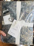 Pottery Barn Cora Medallion Duvet Cover Deep Blue King 3 Euro Shams 4PC New. Fixed Price $179.99.