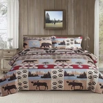 Rustic Full/queen Size Set - Home Lodge Bedding With Plaid Quilts, .... Fixed Price $38.01.