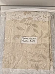 Martha Stewart Tan Floral Design Reversible Twin Quilt 100% Cotton. Fixed Price $62.99.