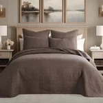 Levtex Home H2656 Brown Cross Stitch Bedspread Set King. Fixed Price $315.00.