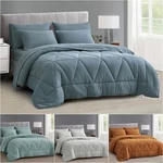 Chezmoi Collection Jasper Bed In Bag Geometric Triangle Quilted Comforter Set. Fixed Price $45.99.