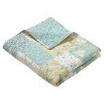 Greenland Home Evangeline Throw Blanket, Modern Floral Patchwork Print Quilted. Fixed Price $57.07.