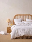 Linen House Seren Quilt Cover Set (white) - Super King. Fixed Price $14042.52.
