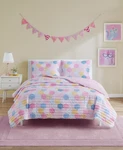 Patchwork Reversible 3-PC. Full Queen Quilt Mini Set. Fixed Price $45.00.