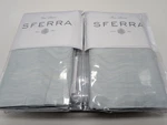 Sferra Onda Queen Aquamarine Duvet Sham Set 3PC Cotton Sateen Jacquard Italy New. Fixed Price $215.00.