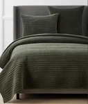 The Company Store Legends Luxury Line Stitch Velvet Olive Quilt King Nwt 108 92. Fixed Price $255.00.