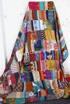 Indian Handmade Silk Patchwork Kantha Quilt Bohemian Bedspread Blanket Throw. Fixed Price $60.60.