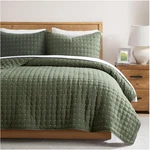 Elegant Lightweight King Quilt And Pillow Shams - All Season Comfort Green. Fixed Price $85.39.