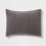 Channel Stitch Velvet Quilt Sham - Threshold. Fixed Price $11.99.