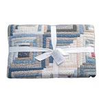 Pottery Barn Lasson Handcrafted Applique Quilt King/cal Blue Patchwork New. Fixed Price $289.99.