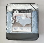 Jla Home 5PC Cole Stitched Chambray Quilt Set Full/queen, Never Been Opened!. Fixed Price $82.50.