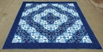 Snowflake Winter Quilt Patchwork 84X86 Full/queen Blue White Connecting Threads. Fixed Price $534.31.