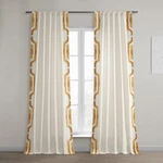 Hpd Half Price Drapes Bordered Solid Cotton Curtains For Bedroom & Living Roo.... Fixed Price $69.29.