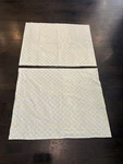 Chiara By Stamattina Set Of 2 Pillow Shams Geometric Sea Glass Green Euc. Fixed Price $49.99.