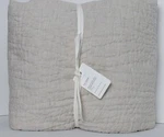 Pottery Barn Belgian Flax Linen Handcrafted Full Queen Quilt 90"/88" Nwt.... Fixed Price $199.95.