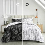 Joyreap 3 Pieces Quilt Set Full/queen, Black QUEEN-90"X90" White. Fixed Price $43.71.