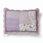 Donna Sharp Lavender Rose Cozy Cottage Cotton Patchwork Quilted Pillow Sham. Fixed Price $41.95.