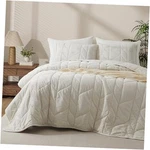 Velvet Quilt Set Size - Lightweight Bedspread Coverlet Soft King Cream White. Fixed Price $126.67.