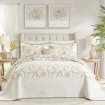 100% Cotton Oversized Bedspread Quilt Coverlet Set, 120"X102" Extra Large Que.... Fixed Price $246.13.