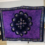 India Arts Handwoven Bedspread Navy Blue Purple Elephant Twin Size Single Boho. Fixed Price $29.96.