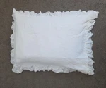 White Pillow Shams Standard Peacock Alley Double Ruffled Edge Set Of 2. Fixed Price $59.99.