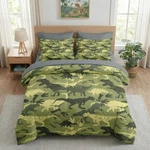 Pamnest Comforter Set Queen Size, Camouflage Dinosaur 7 Pcs Bedding .... Fixed Price $89.56.