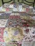 King Size Bedspread & 2 Shams Set Patchwork Quilt Greenland Home Fashions Nwot. Fixed Price $125.00.