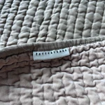 Pottery Barn Queen Quilt Reversible Velvet Silk Cotton 90" X 94" Pick Stitch. Fixed Price $107.99.