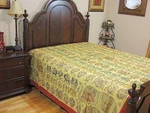 Artisan Elephant Embroidered Indian Bedding Cotton Handmade Bedspread Tapestry. Fixed Price $107.09.