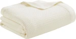 Madison Park 100% Egyptian Cotton Lightweight Blanket, Waffle, Full/queen, Cream. Fixed Price $30.00.