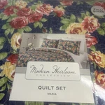 Modern Heirloom Maria Quilt Set Full Queen Floral Cottagecore 3PC New Farmhouse. Fixed Price $69.00.