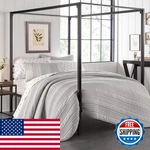 Stone Cottage - Queen Quilt Set Reversible Cotton Bedding Matching Sham. Fixed Price $99.52.