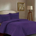 3PC Quilt Bedspread Set Oversized King Parachute Purple. Fixed Price $82.00.