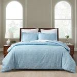 Melange Flannel Cotton Two-toned Brushed Duvet Cover & Pillow Sham Set. Fixed Price $95.40.