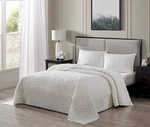 Beatrice Home Fashions Wedding Ring Chenille Bedspread, King, Ivory Bedding. Fixed Price $85.00.