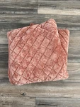 Full/queen Threshold Pink Diamond Quilted Velvet Bedroom Rectangular. Fixed Price $54.99.