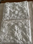 Anthropologie Quilted Pillow Shams Set Of Standard 20 X 26" Cotton Cloud. Fixed Price $39.00.